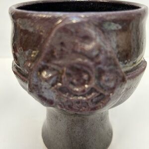 Jerry Harper stoneware pottery /Handcrafted  Brutalist looking / stoneware Mug